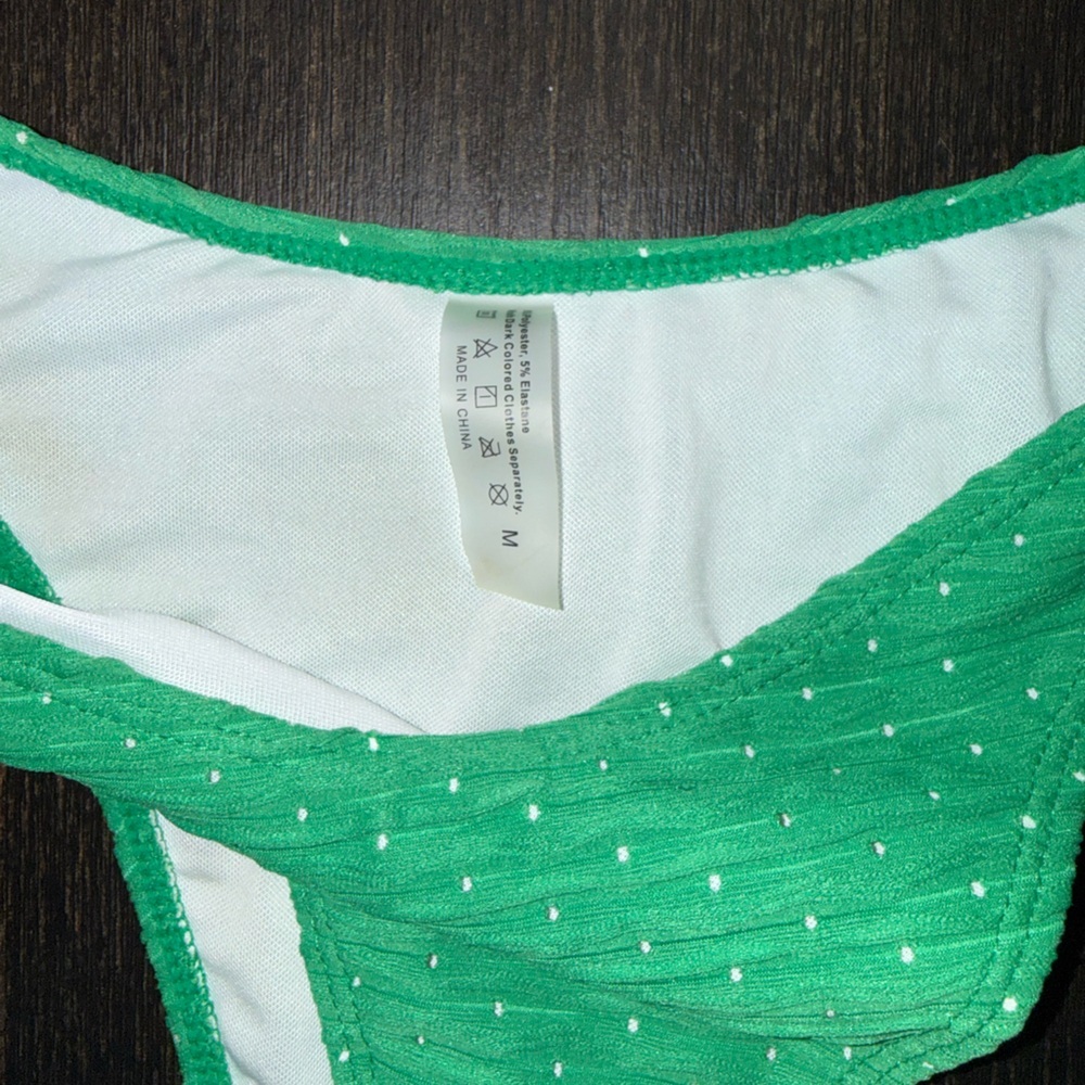Emerald Green Bandeau Bikini Set - Picture 4 of 4